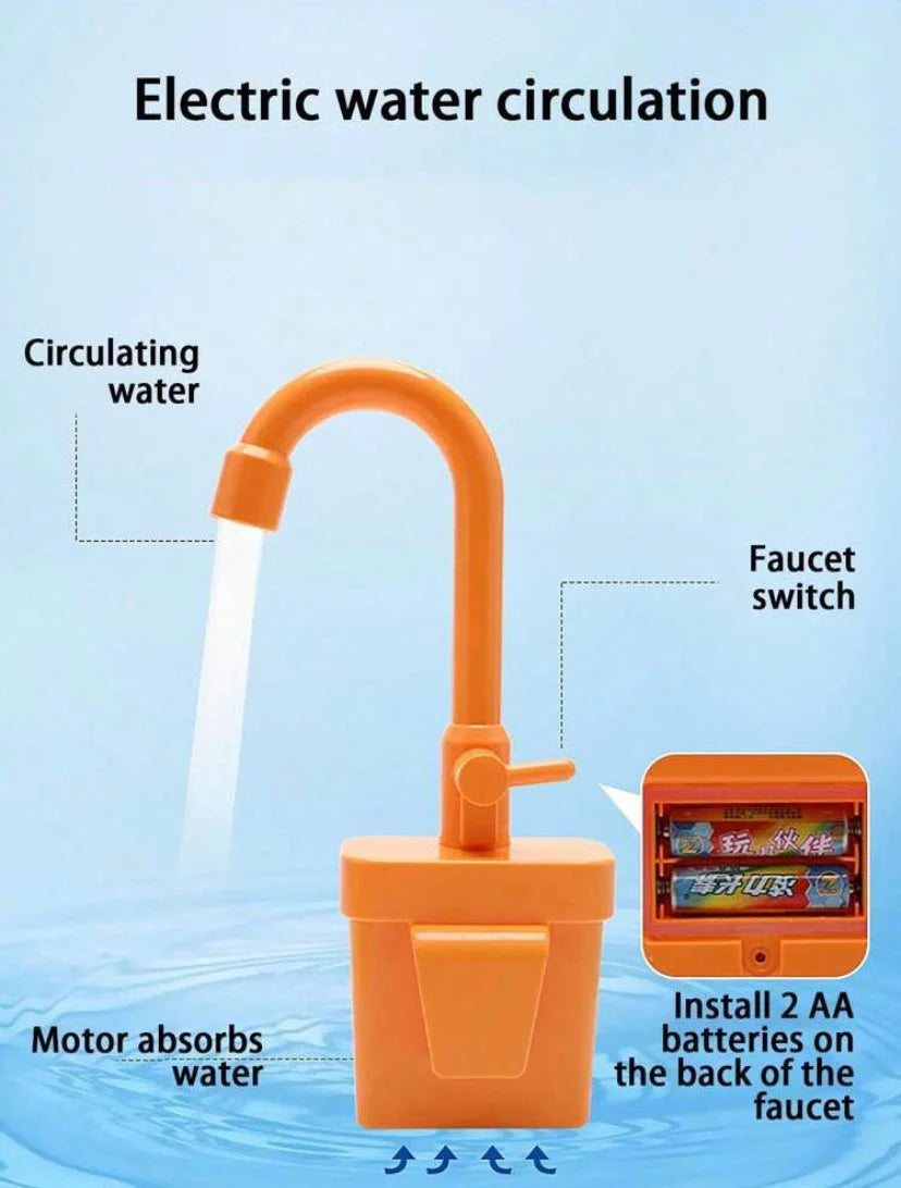 Kitchen Sink Toys Children Electric Dishwasher Playing Toy With Running water