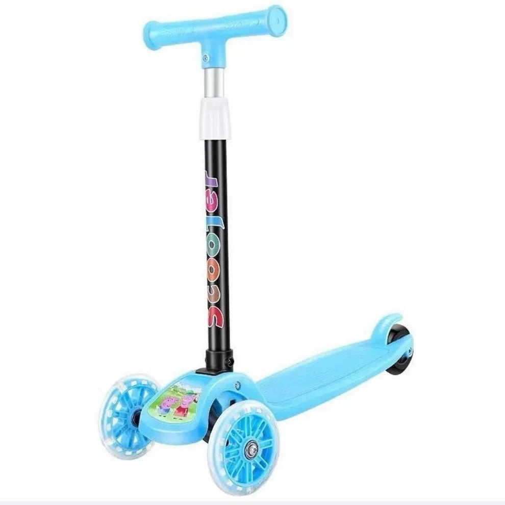 Folding Kids Scooter Tricycle Ride Toys with Flashing Light Wheels